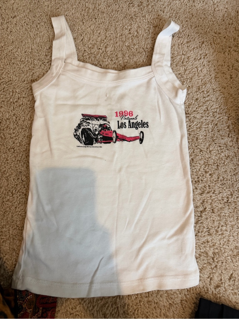 PacSun White Tank Top with Los Angeles 1996 Graphic